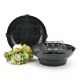 No.8 Bowl w/Round Base 21Diacm Pk/10 - Black